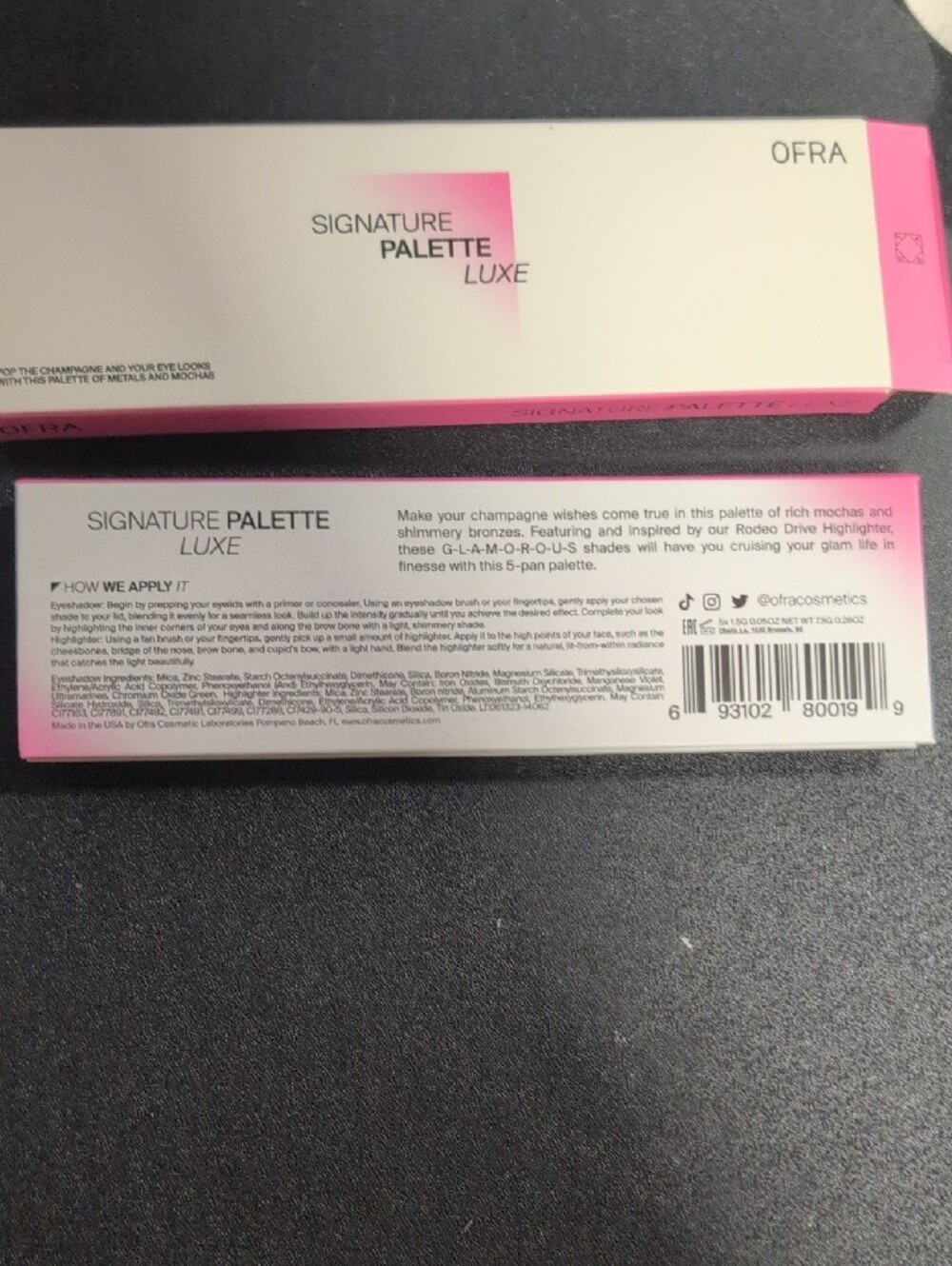OFRA Signature Palette Luxe Eyeshadow - Pink & White Packaging - Picture 3 of 4
